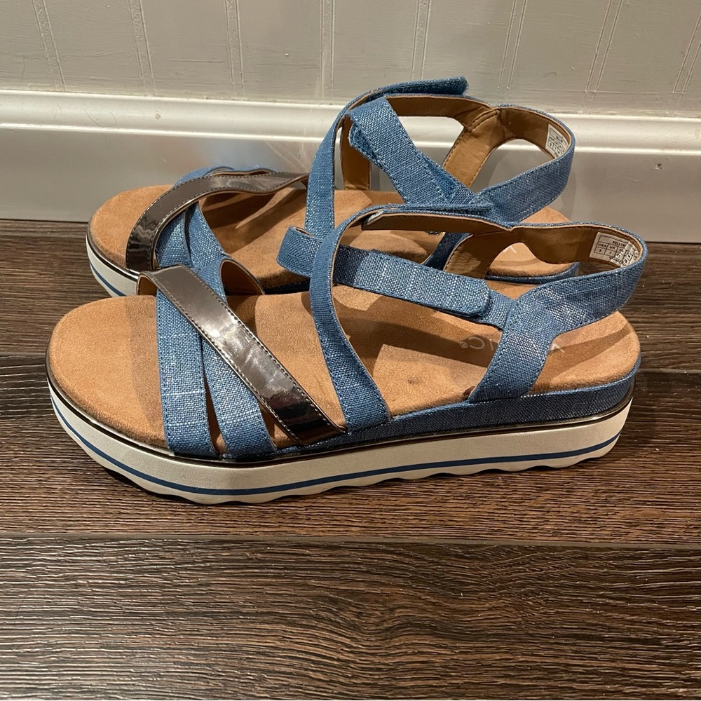 Vionic Kellyn Metallic Slingback Platform Wedge S… - image 6